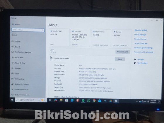 Asus intel core i3 HDD 1TB